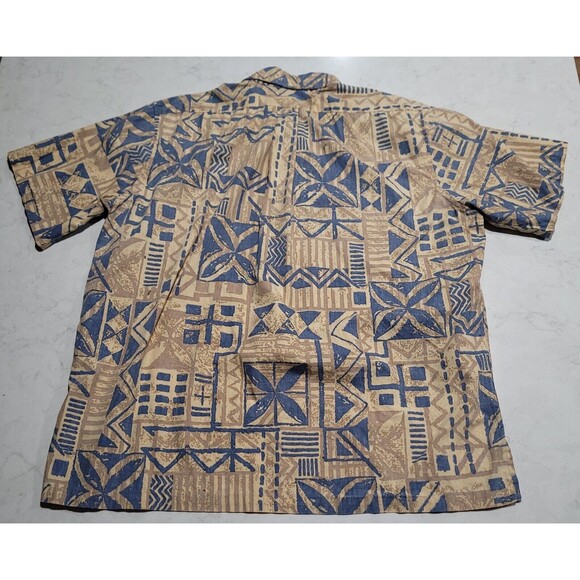 Alfred Shaheen By Reyn Spooner Tailored In Hawaii Tropical Tribal Shirt NWOT VTG - Picture 3 of 10
